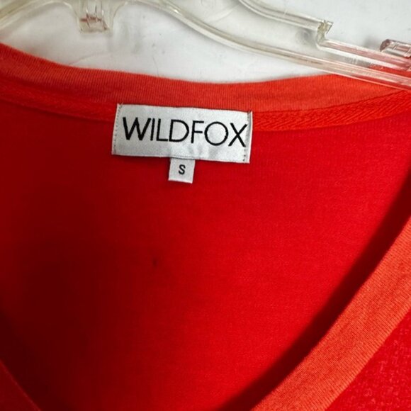 Wildfox Hearts Long Sleeve Pullover Top Sweatshirt Soft Sweater Stretch V Beck S - Picture 5 of 12